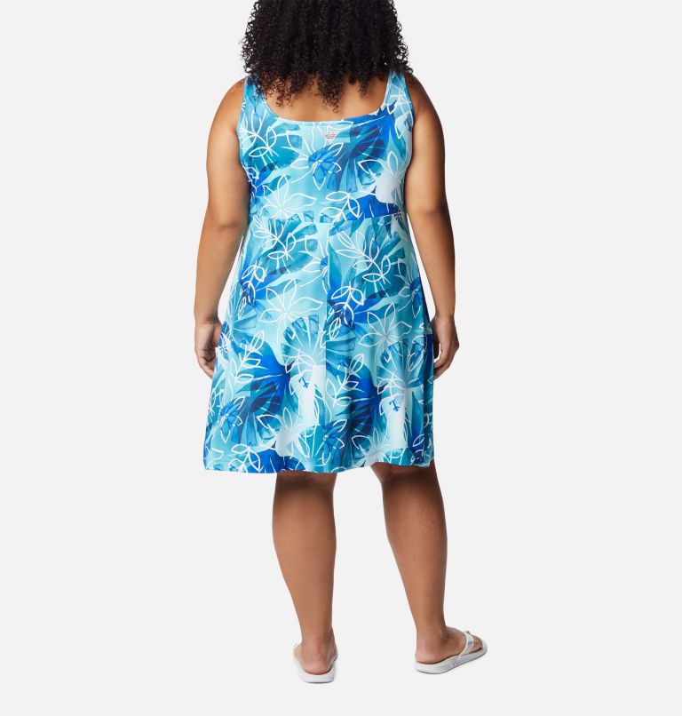 Women’s PFG Freezer III Dress - Plus Size, Color: Deep Marine, Shady Coves Print, image 2