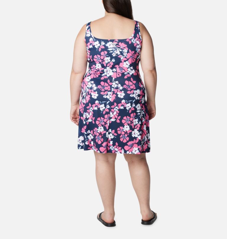 Women’s PFG Freezer III Print Dress - Plus Size, Color: Collegiate Navy, Bloomdye, image 2