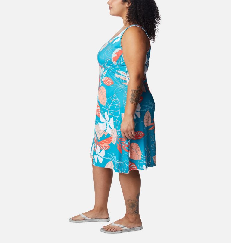 Thumbnail: Women’s PFG Freezer III Dress - Plus Size, Color: Ocean Teal Tropamix, image 3