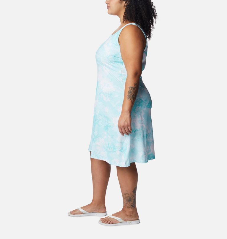 Thumbnail: Women’s PFG Freezer III Dress - Plus Size, Color: Gulf Stream Foam Floral, image 3