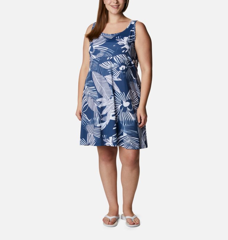 Women’s PFG Freezer III - Plus Size, Color: Carbon Stencil Hibiscus Print, image 1