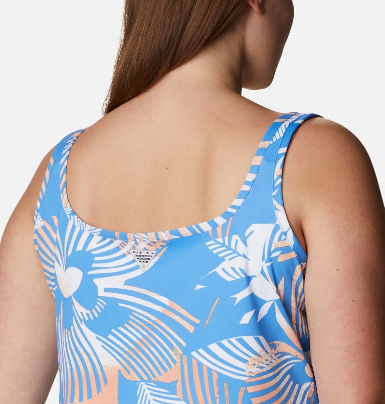 Women’s PFG Freezer III - Plus Size, Color: Harbor Blue Stencil Hibiscus Print, image 5