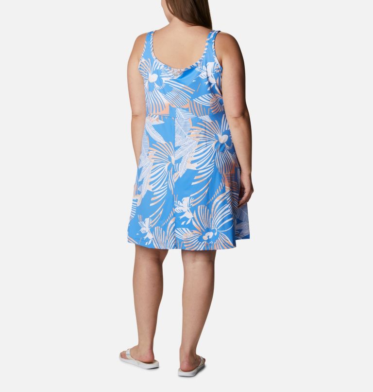 Women’s PFG Freezer III - Plus Size, Color: Harbor Blue Stencil Hibiscus Print, image 2