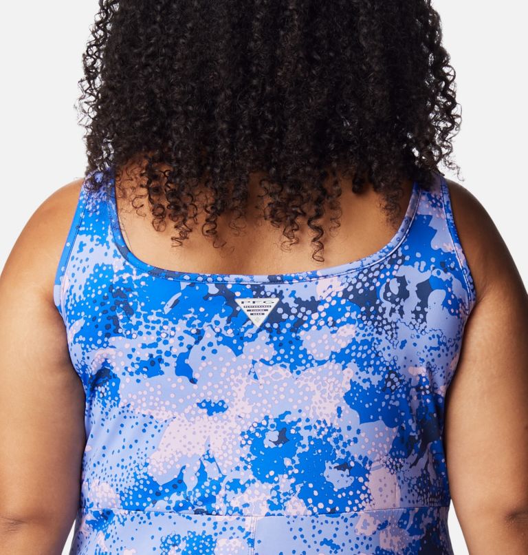 Thumbnail: Women’s PFG Freezer III Dress - Plus Size, Color: Carbon, Foamfloral Print, image 5