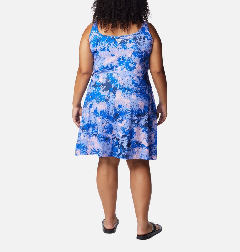 Thumbnail: Women’s PFG Freezer III Dress - Plus Size, Color: Carbon, Foamfloral Print, image 2