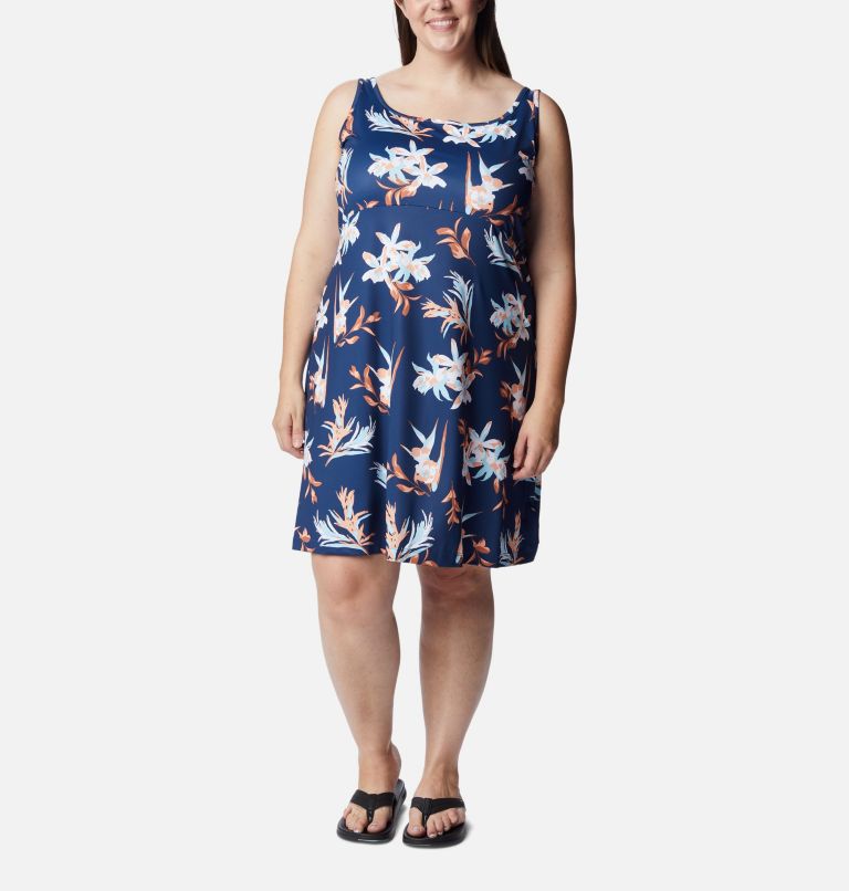 Women’s PFG Freezer III Dress - Plus Size, Color: Carbon, Tossed Tropics, image 1