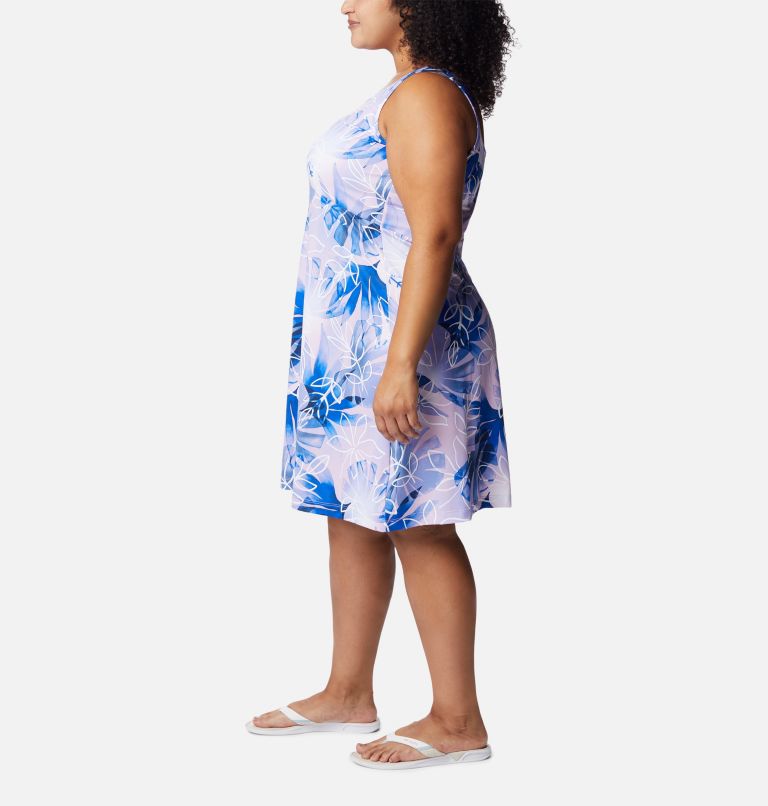 Thumbnail: Women’s PFG Freezer III Dress - Plus Size, Color: Serenity, Shady Coves Print, image 3
