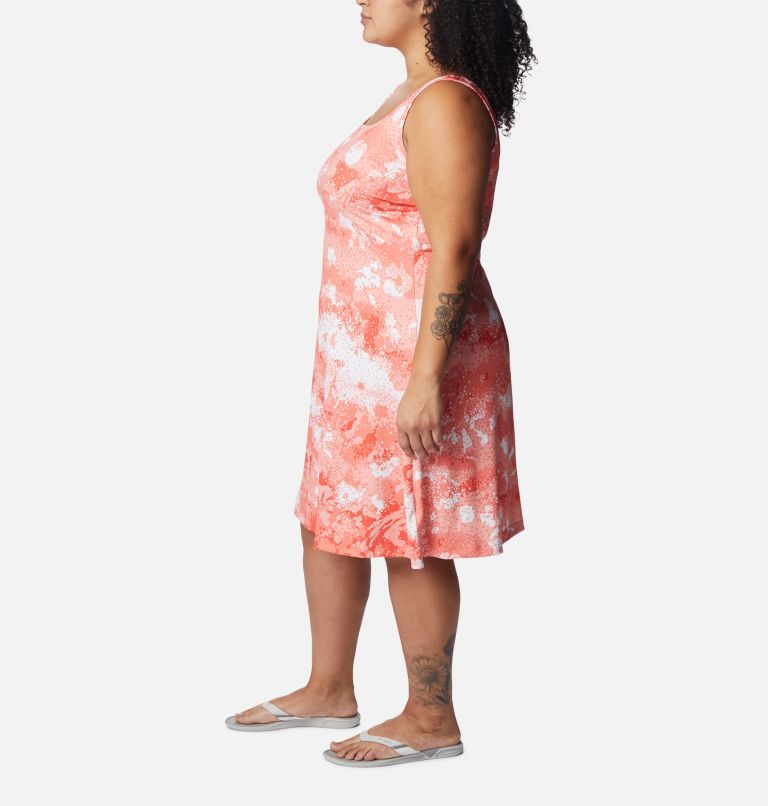 Thumbnail: Women’s PFG Freezer III Dress - Plus Size, Color: Corange Foam Floral, image 3