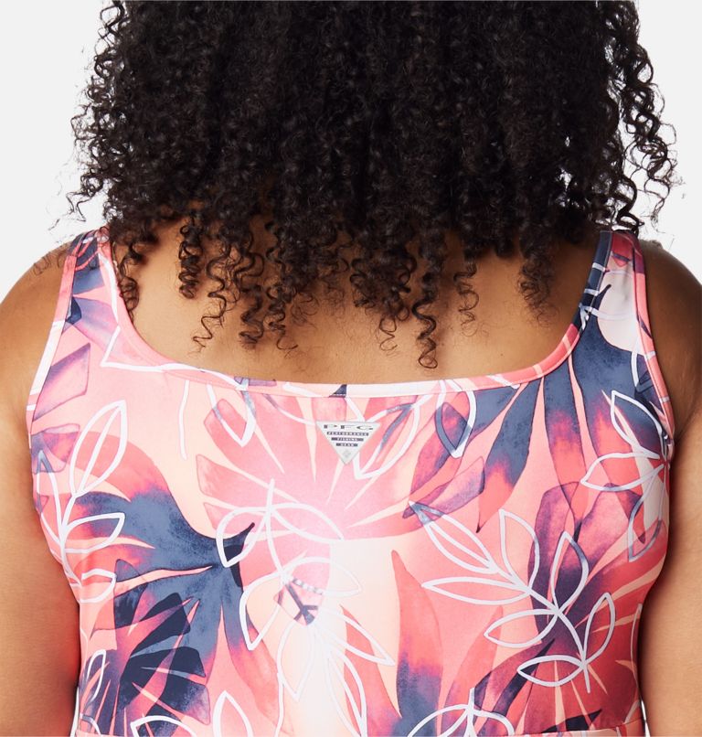 Thumbnail: Women’s PFG Freezer III Dress - Plus Size, Color: Tiki Pink, Shady Coves Print, image 5
