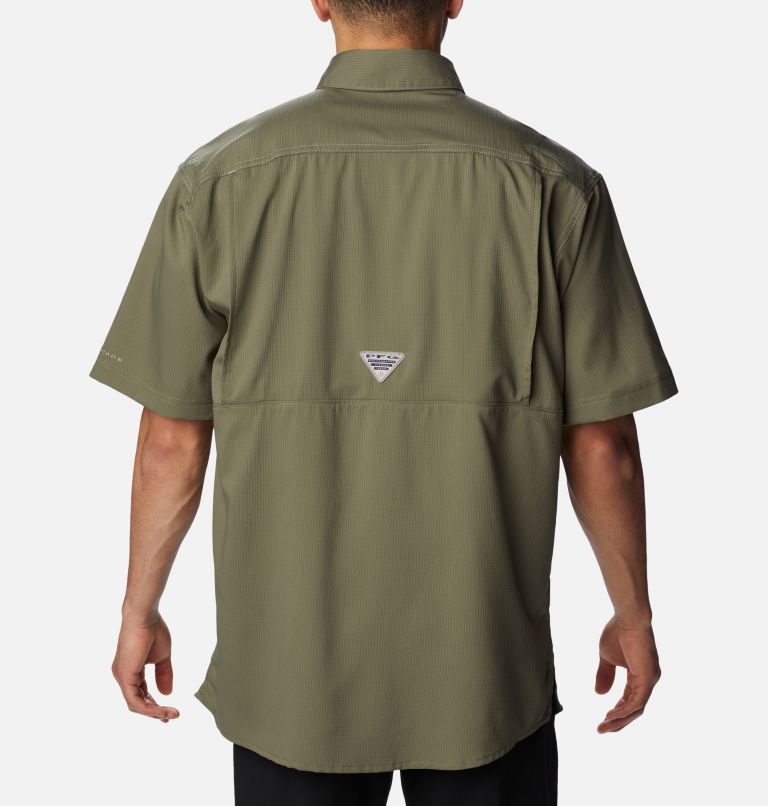 Thumbnail: Men’s PFG Low Drag Offshore Short Sleeve Shirt, Color: Cypress, image 2