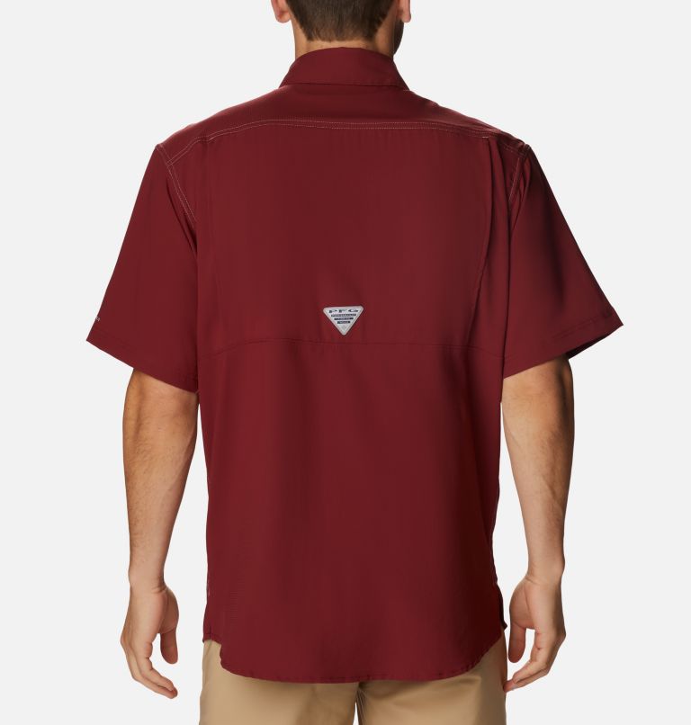 Thumbnail: Men’s PFG Low Drag Offshore Short Sleeve Shirt, Color: Red Jasper, image 2