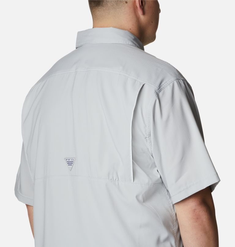 Men's PFG Low Drag Offshore Short Sleeve Shirt - Big, Color: Cool Grey, image 5