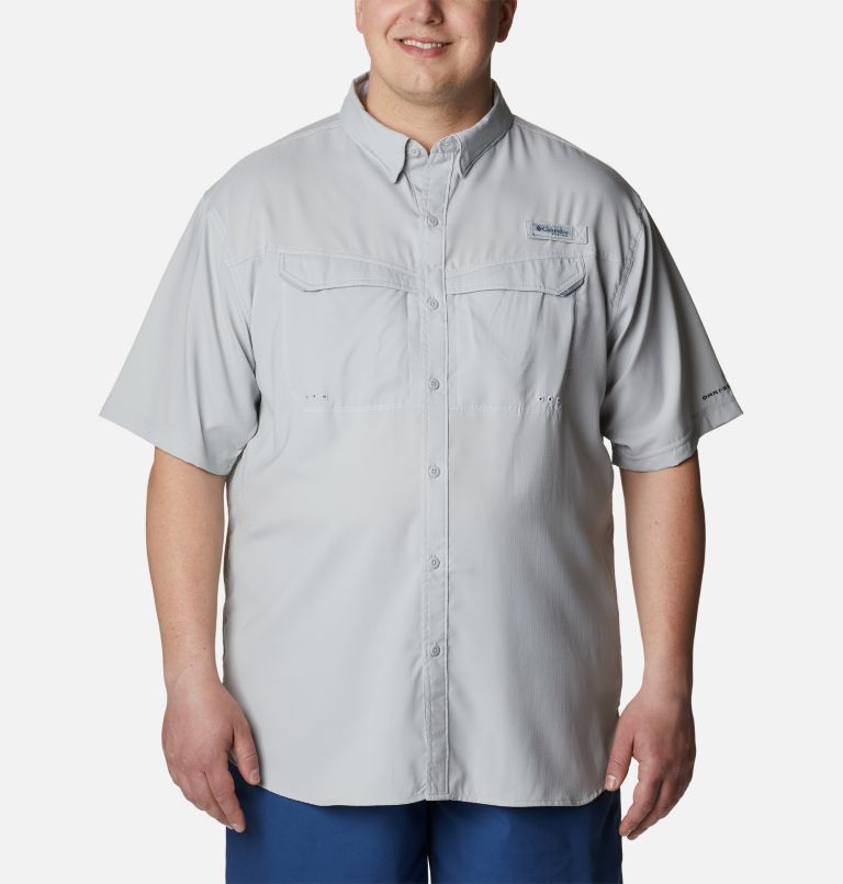 Thumbnail: Men's PFG Low Drag Offshore Short Sleeve Shirt - Big, Color: Cool Grey, image 1