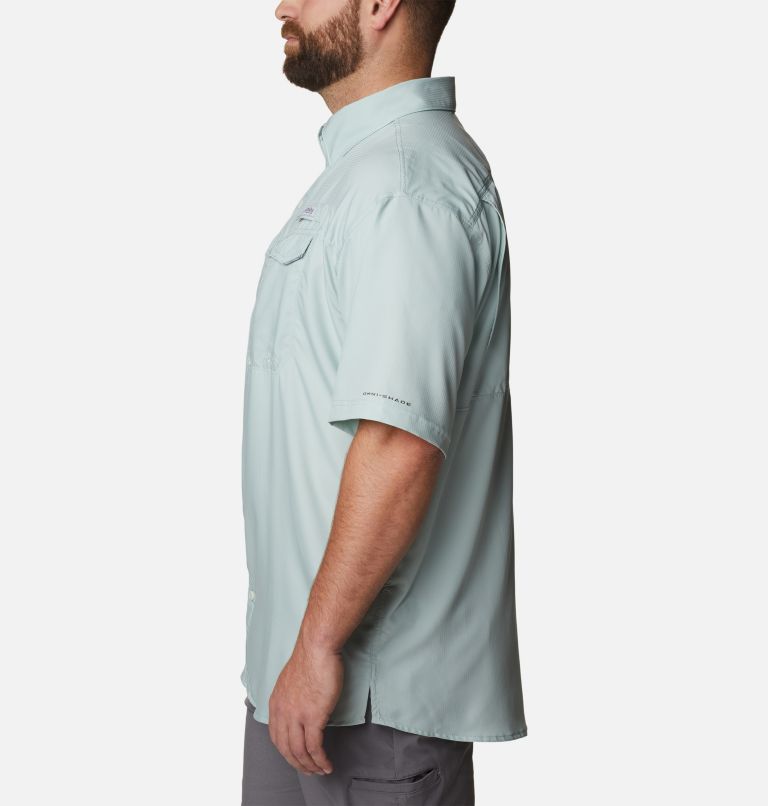 Men's PFG Low Drag Offshore Short Sleeve Shirt - Big, Color: Cool Green, image 3