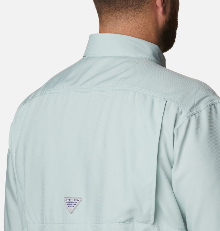 Men's PFG Low Drag Offshore Short Sleeve Shirt - Big, Color: Cool Green, image 5