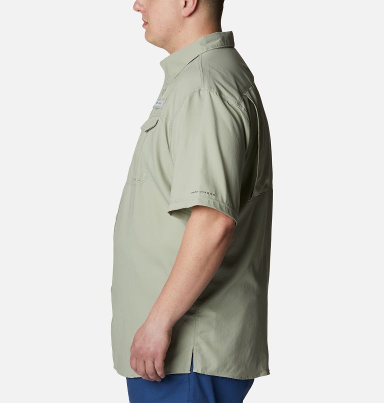 Men's PFG Low Drag Offshore Short Sleeve Shirt - Big, Color: Safari, image 3