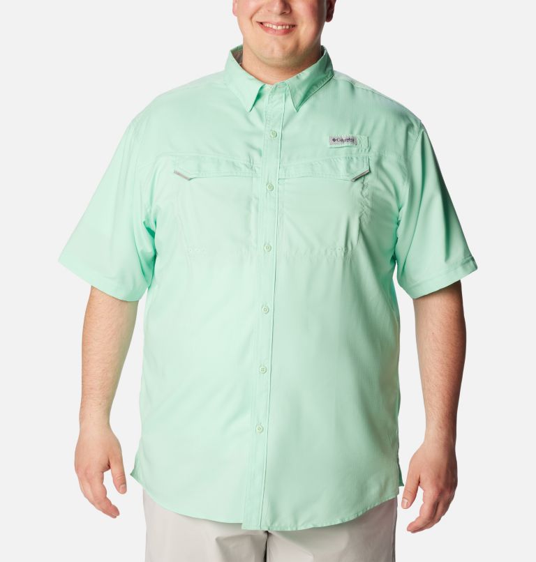 Columbia Men's PFG Low Drag Offshore Short Sleeve Fishing Shirt - 4X - Green