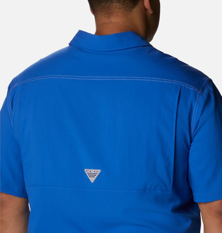 Thumbnail: Low Drag Offshore SS Shirt | 487 | 4X, Color: Vivid Blue, image 5