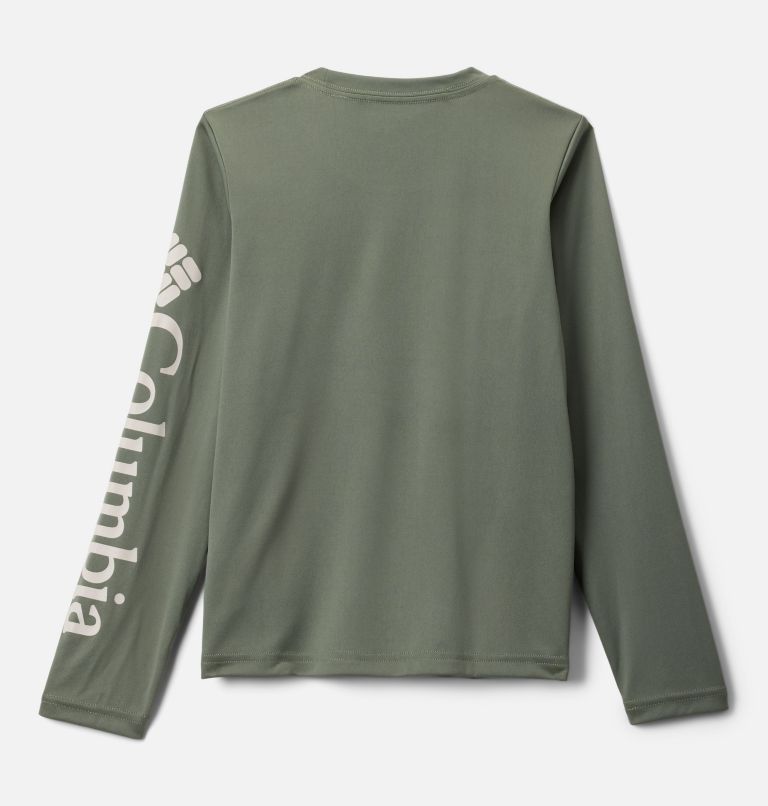 Boys' PFG Terminal Tackle Long Sleeve Shirt, Color: Cypress, Dark Stone Logo, image 2