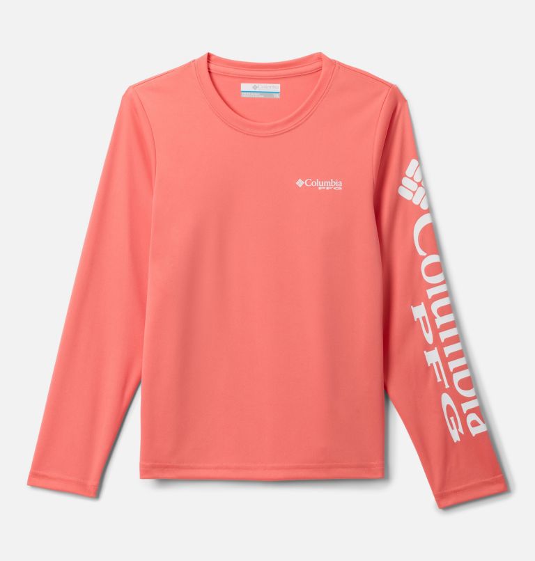 Boys' PFG Terminal Tackle Long Sleeve Shirt, Color: Melonade, image 1