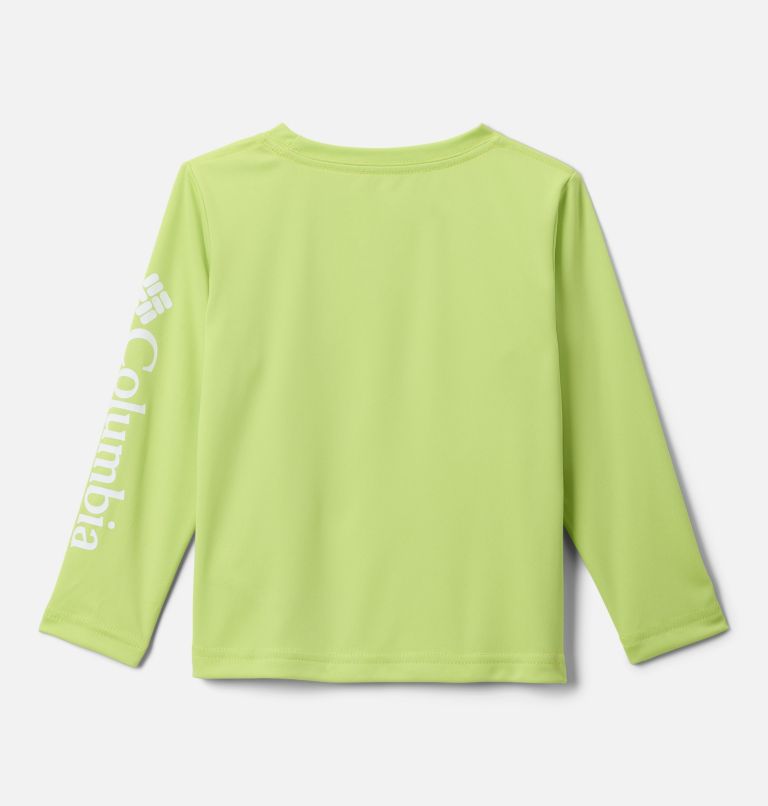 Boys' Toddler PFG Terminal Tackle Long Sleeve Shirt, Color: Voltage, White Logo, image 2