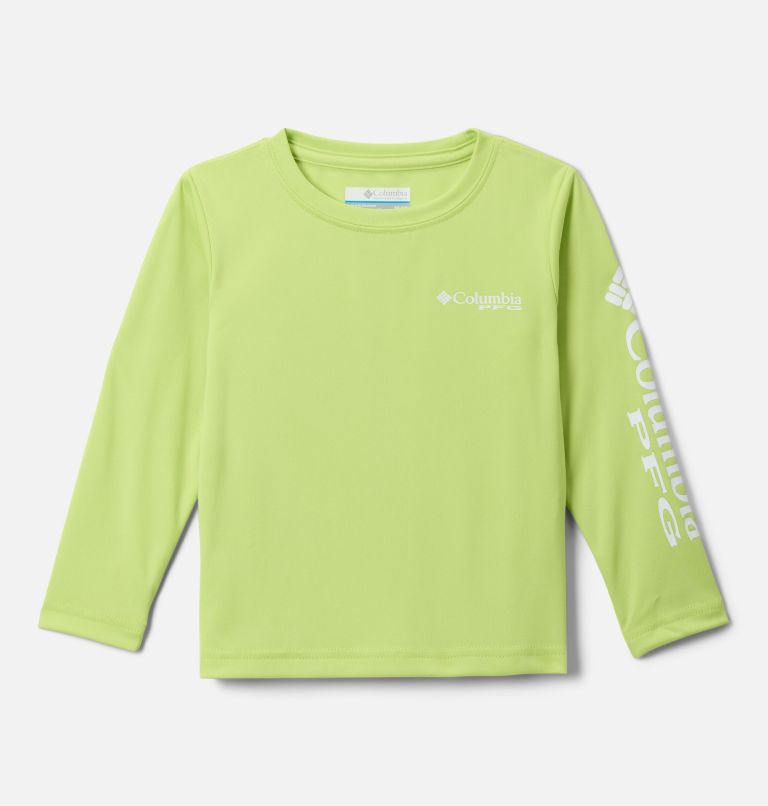 Boys' Toddler PFG Terminal Tackle Long Sleeve Shirt, Color: Voltage, White Logo, image 1