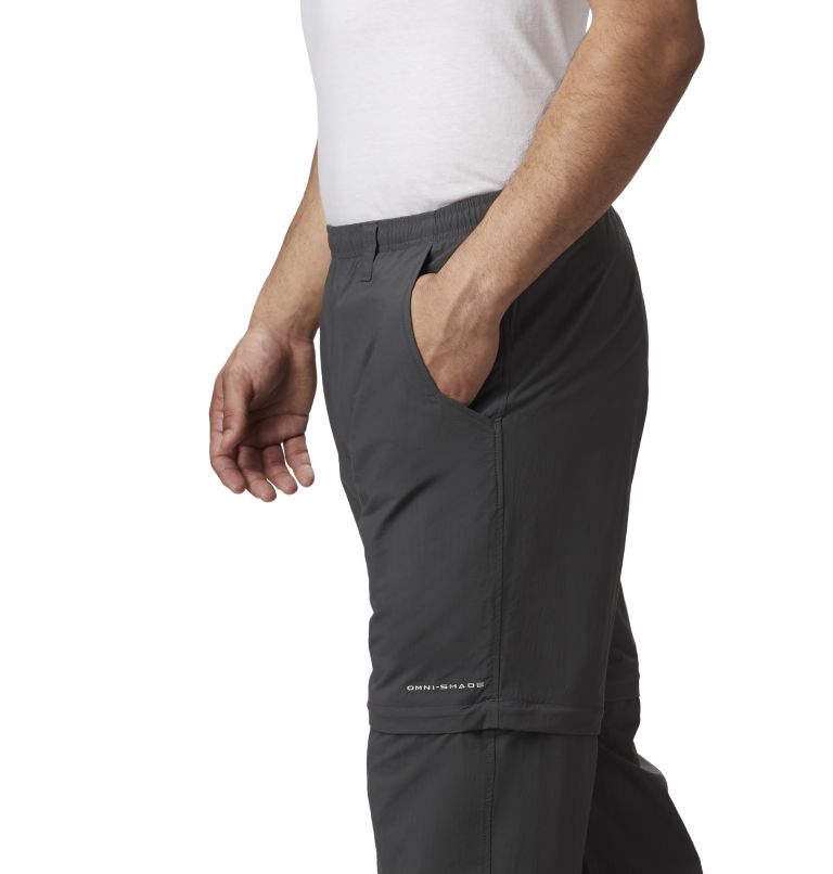 Men's PFG Backcast Convertible Pants, Color: Grill, image 3