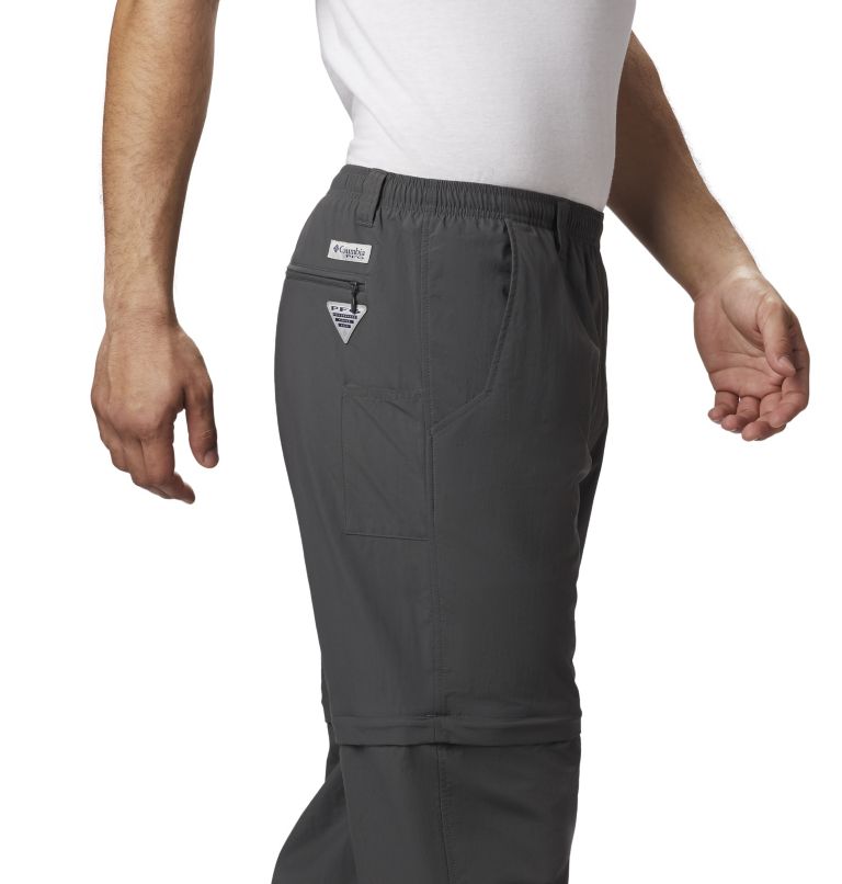 Men's PFG Backcast Convertible Pants, Color: Grill, image 4
