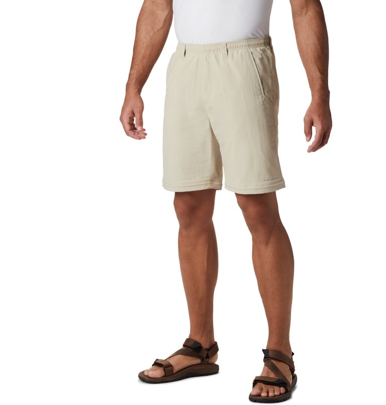 Men's PFG Backcast Convertible Pants, Color: Fossil, image 4