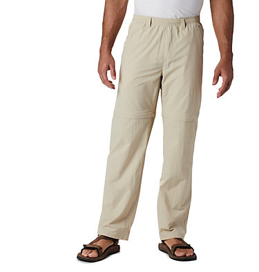 COLUMBIA Men’s Fishing Pants Convertible Size Large 32 Onmi-Shade UPF 50 Green 