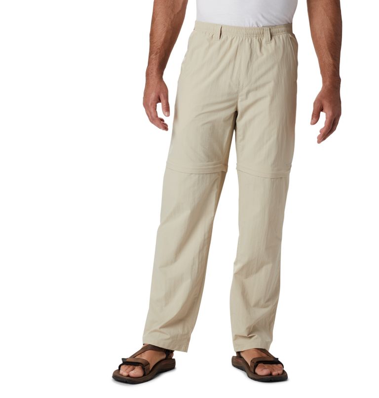 Thumbnail: Men's PFG Backcast Convertible Pants, Color: Fossil, image 1