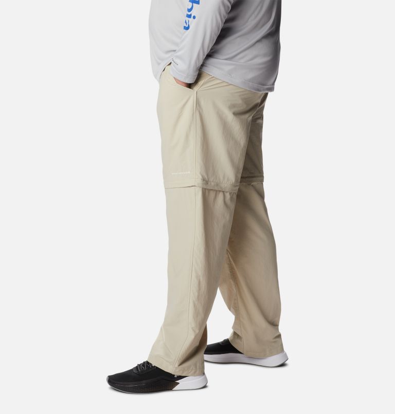 Men's PFG Backcast Convertible Pants - Big, Color: Fossil, image 3