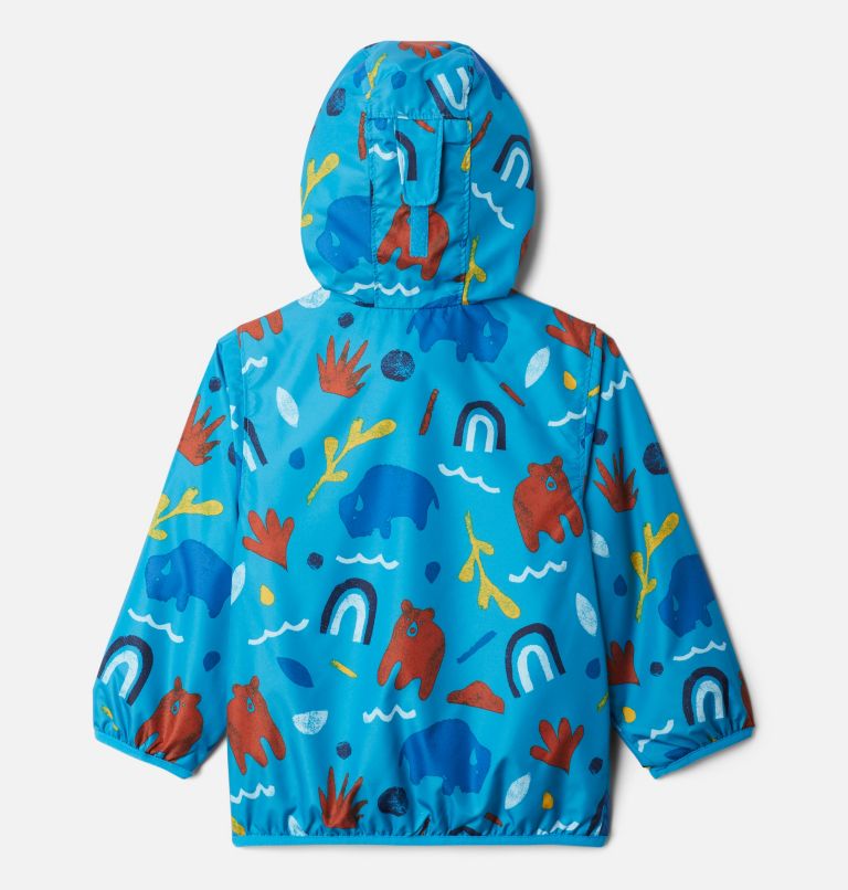 Toddler Mini Pixel Grabber II Wind Jacket, Color: Ocean Blue Joyful Shapes, image 2