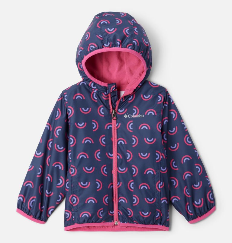 Toddler Mini Pixel Grabber II Wind Jacket, Color: Nocturnal Rainbow, image 1