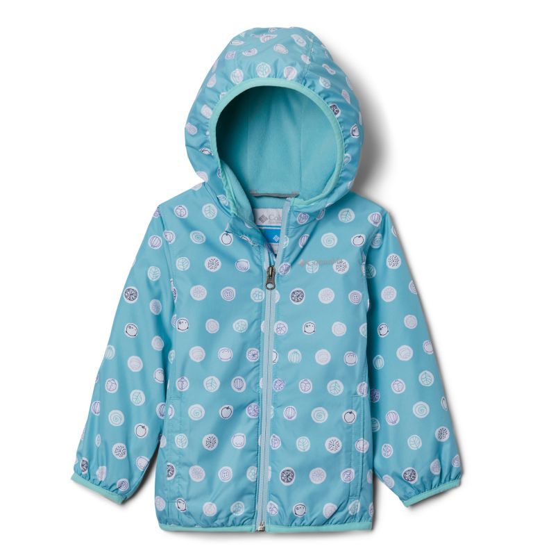 Manteau coupe-vent Mini Pixel Grabber II pour garçon – Tout-petit, Color: Aquatint Polka Pets, image 1