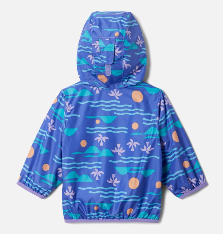 Thumbnail: Infant Mini Pixel Grabber II Wind Jacket, Color: Paisley Purple Seaside, image 2