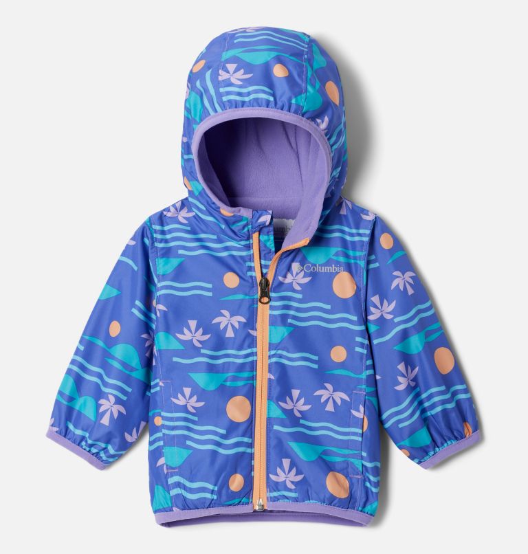 Thumbnail: Infant Mini Pixel Grabber II Wind Jacket, Color: Paisley Purple Seaside, image 1