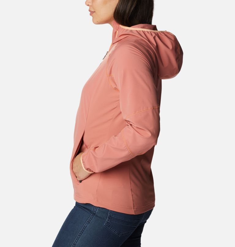 Sweet As Softshell Hoodie | 640 | S, Color: Dark Coral, image 3