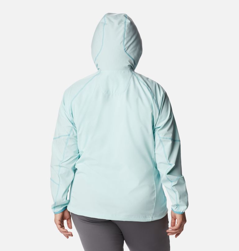 Women's Sweet As Softshell Hooded Jacket - Plus Size, Color: Icy Morn