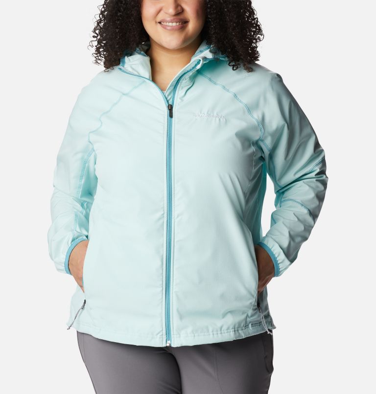 Women's Sweet As Softshell Hooded Jacket - Plus Size, Color: Icy Morn