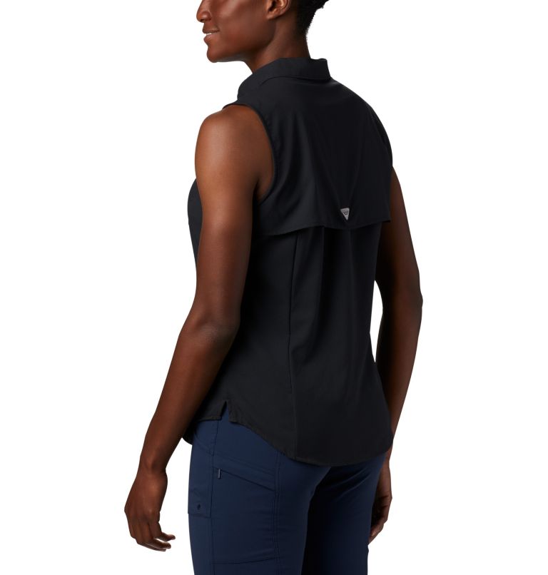Thumbnail: Women’s PFG Tamiami Sleeveless Shirt, Color: Black, image 3