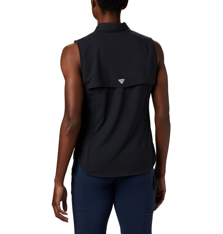 Women’s PFG Tamiami Sleeveless Shirt, Color: Black, image 2