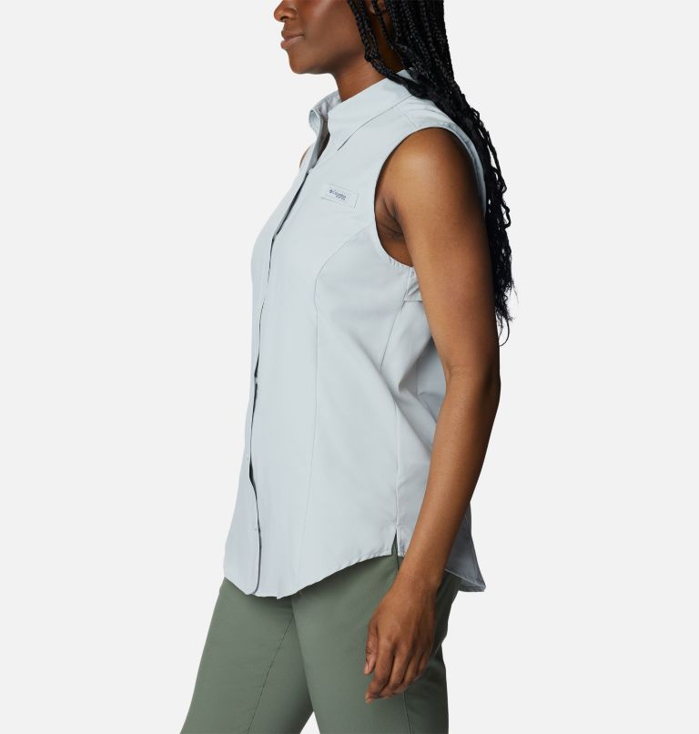 Thumbnail: Women’s PFG Tamiami Sleeveless Shirt, Color: Cool Grey, image 3