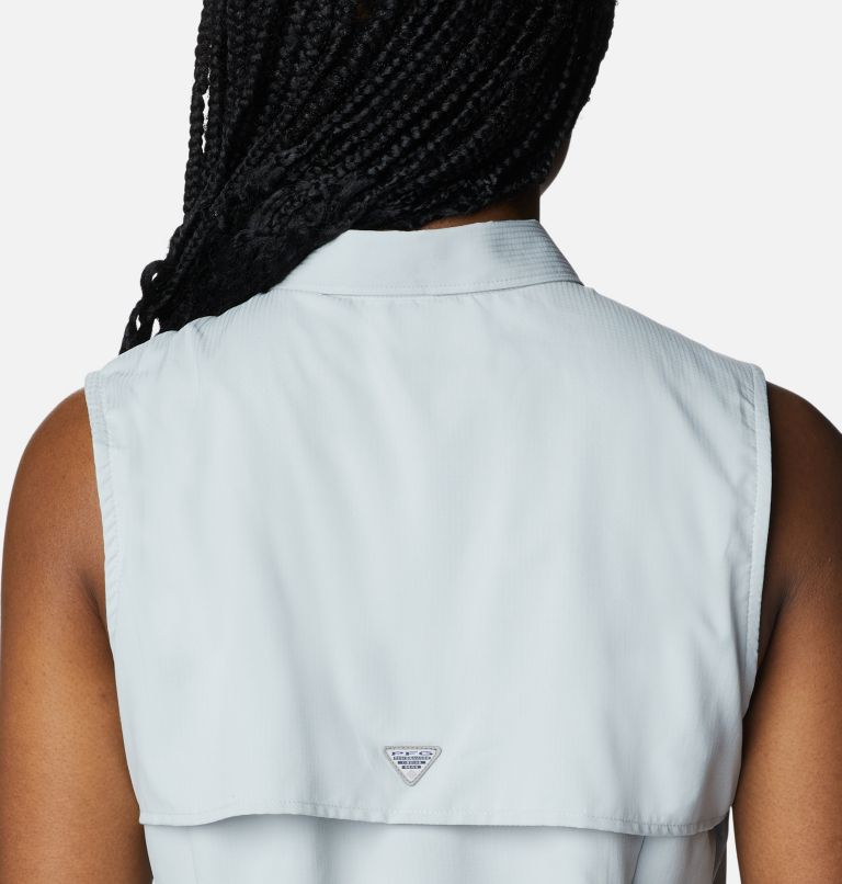 Thumbnail: Women’s PFG Tamiami Sleeveless Shirt, Color: Cool Grey, image 5