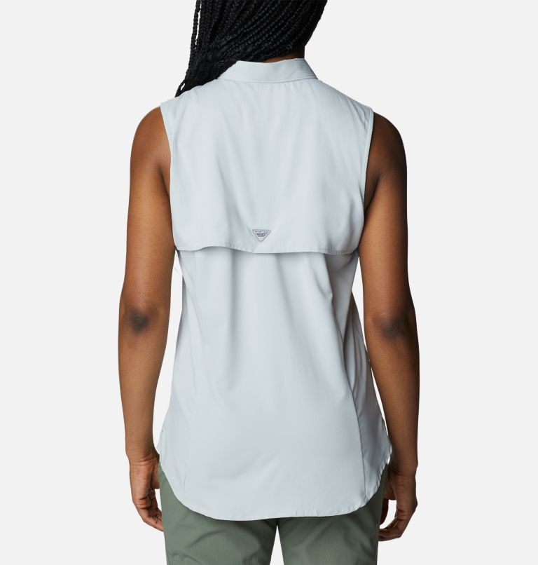 Women’s PFG Tamiami Sleeveless Shirt, Color: Cool Grey, image 2
