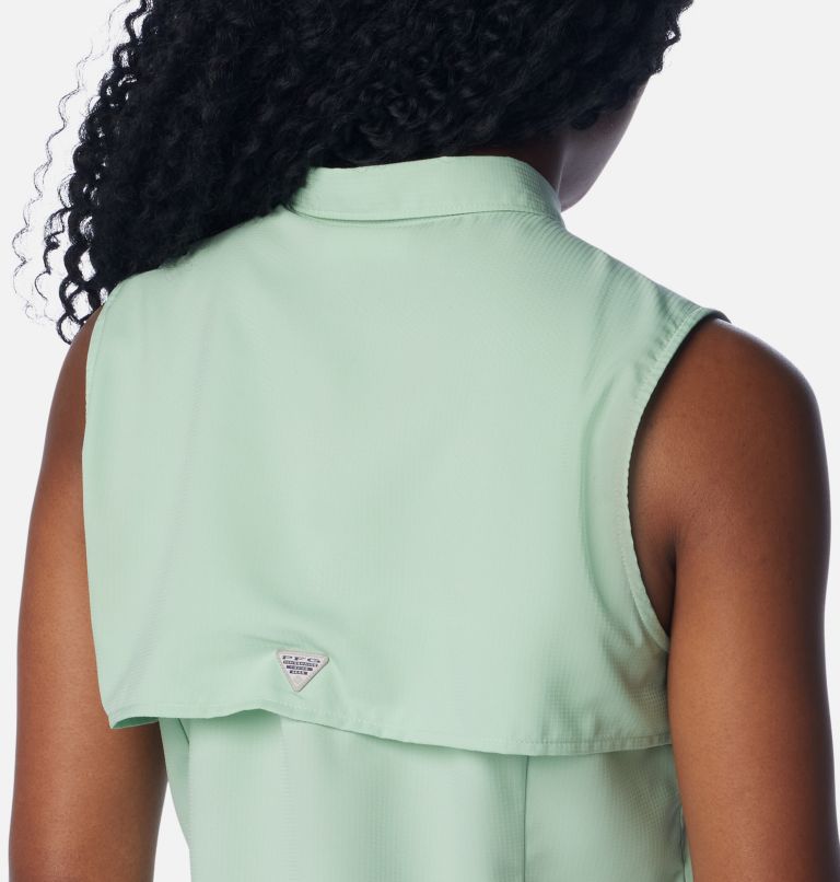 Women’s PFG Tamiami Sleeveless Shirt, Color: New Mint, image 5
