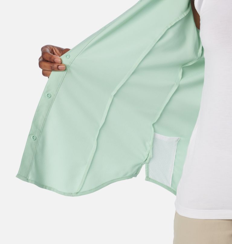 Thumbnail: Women’s PFG Tamiami Sleeveless Shirt, Color: New Mint, image 6