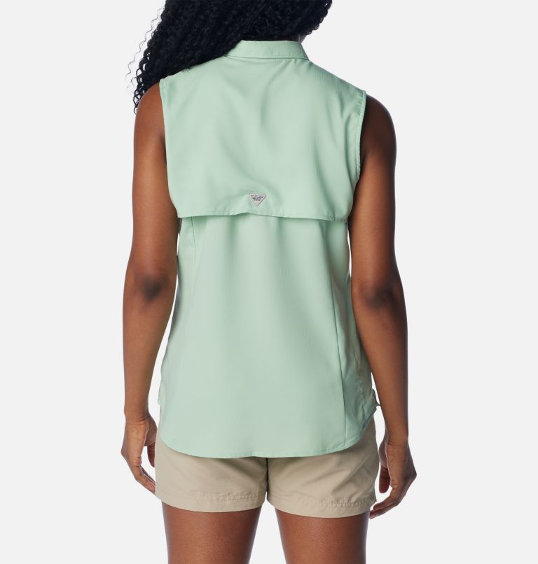 Women’s PFG Tamiami Sleeveless Shirt, Color: New Mint, image 2