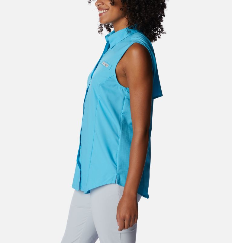 Thumbnail: Women’s PFG Tamiami Sleeveless Shirt, Color: Atoll, image 3