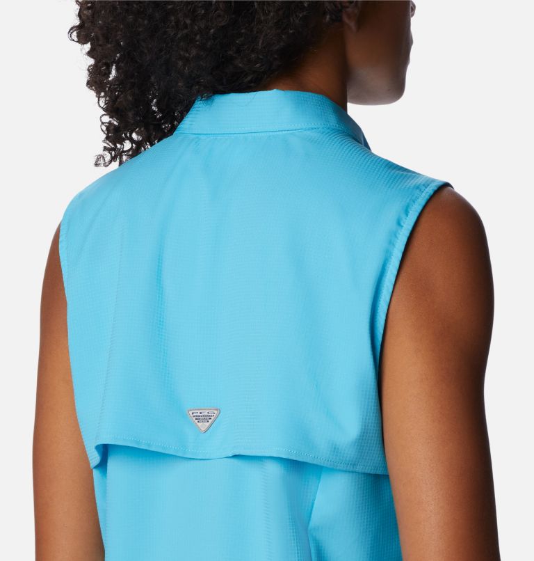 Thumbnail: Women’s PFG Tamiami Sleeveless Shirt, Color: Atoll, image 5